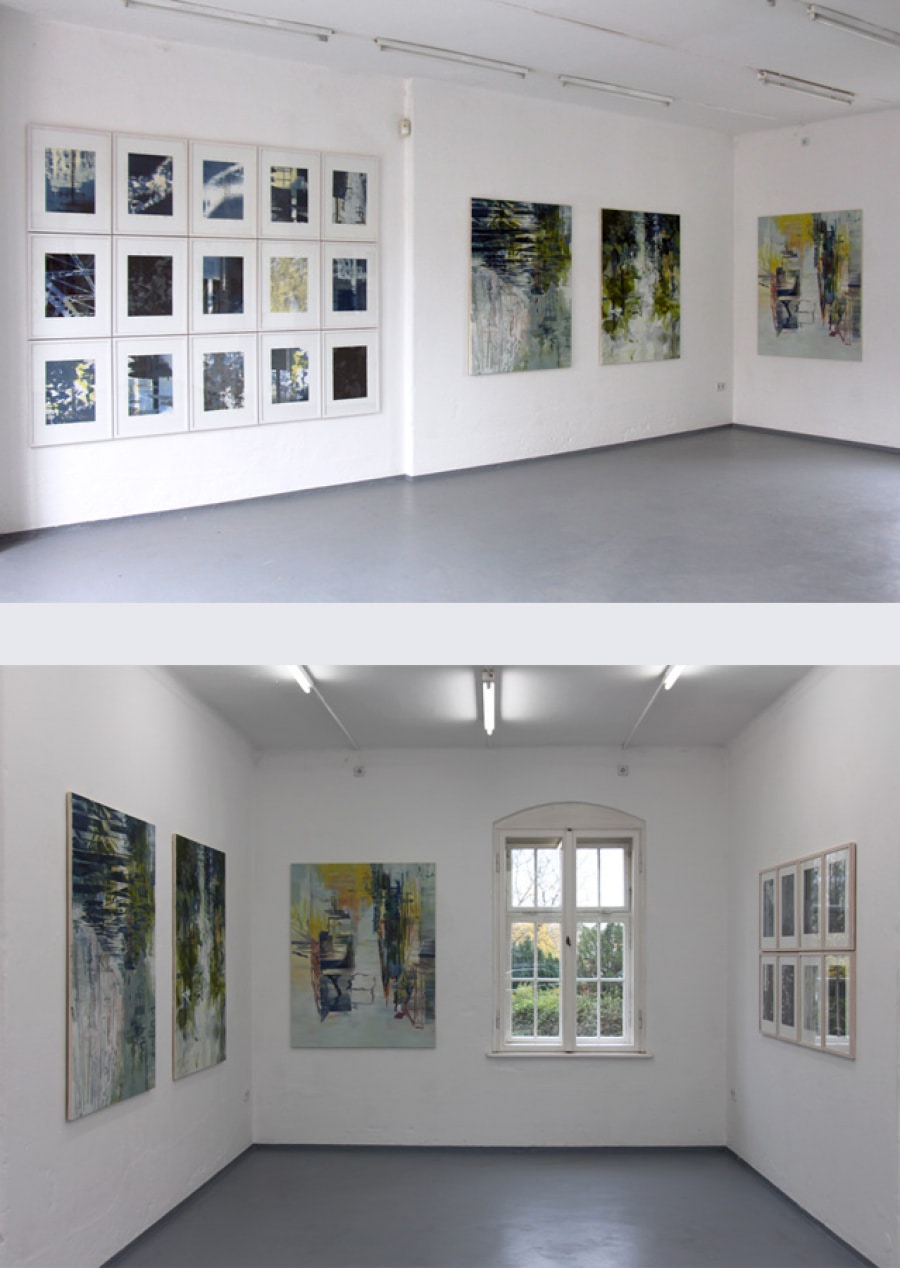 Galerie Alte Feuerwache, Dresden • 2 Ansichten in die Ausstellung: Thomas Hellinger,  Cleveland I Exchange I Dresden