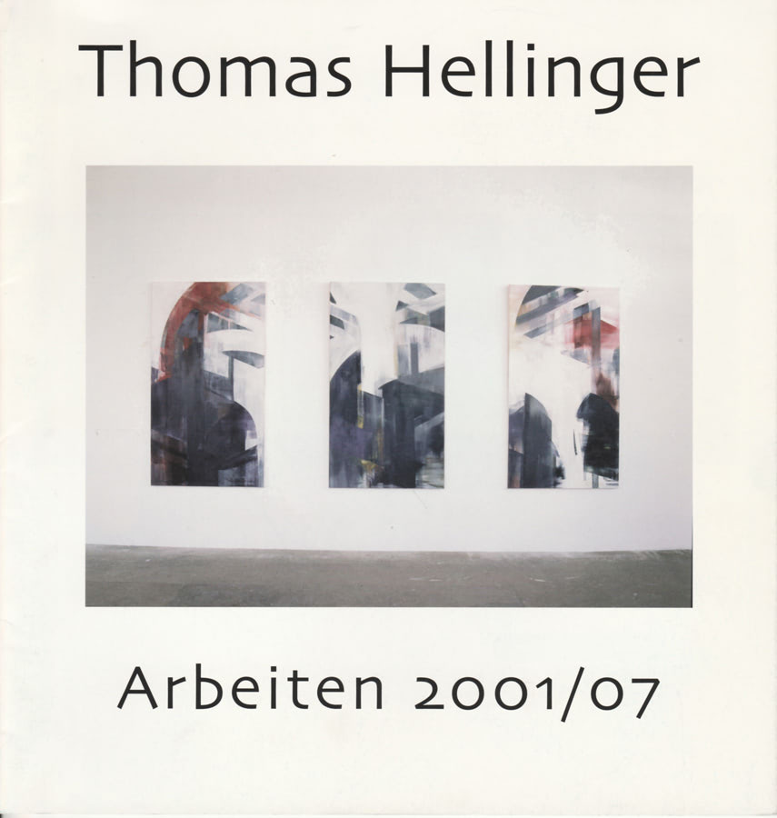 Das Katalogheft erschien anlässlich der von Gierig Kunstprojekte kuratierten Ausstellung bei Baker&McKenzie, Frankfurt 2007. Es zeigt Arbeiten von 2001-2007 mit einem Text von Dagmar Klein.