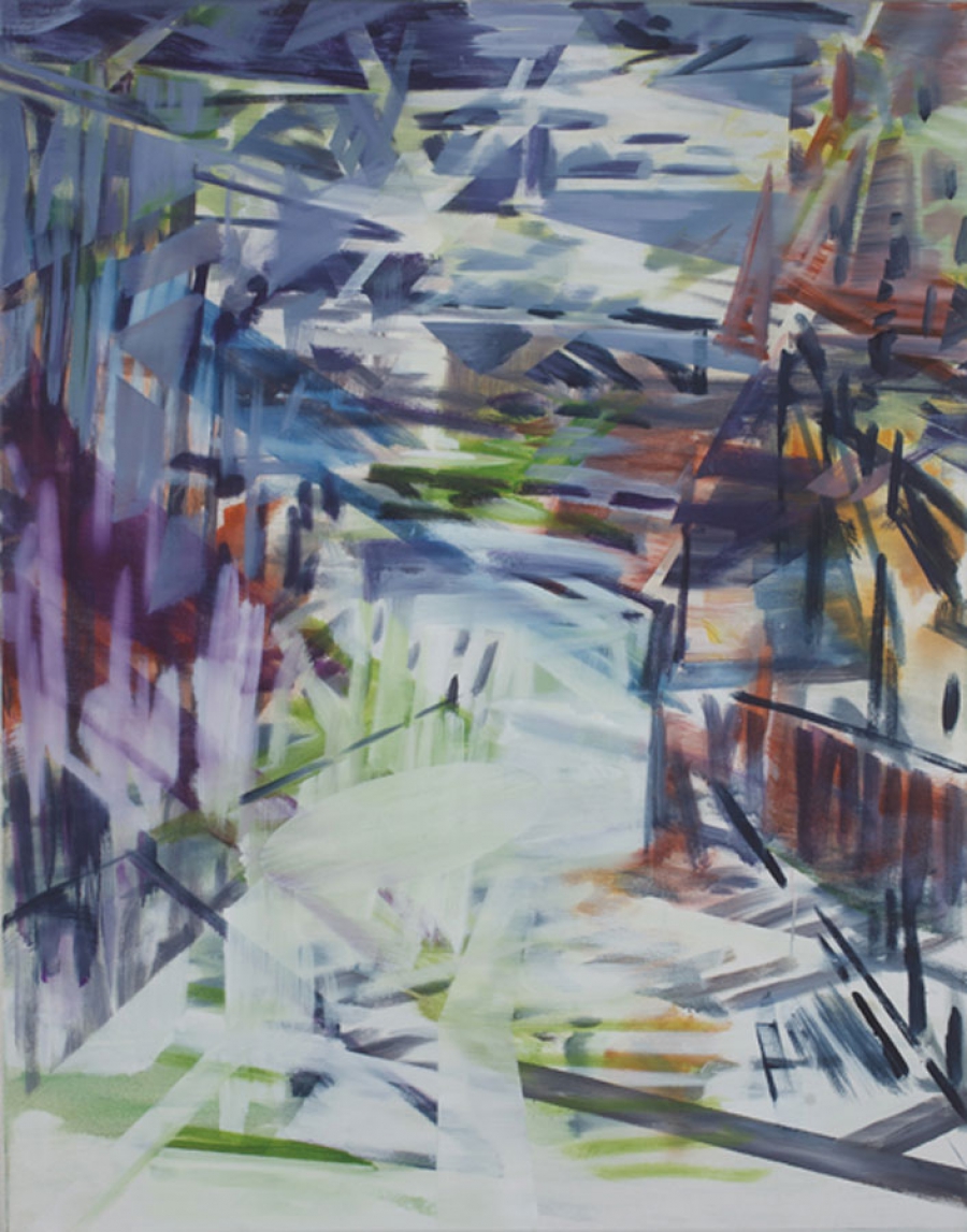Thomas Hellinger • Streetview 2 • 2011 • Öl auf Nessel • 140 x 110 cm 