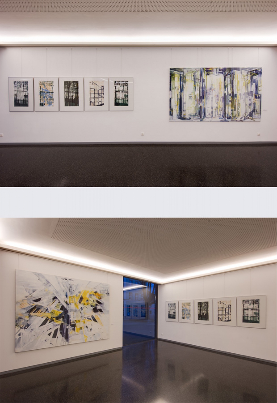 Ausstellung: Thomas Hellinger Licht I Schatten I Licht • 2 Ausstellungsansichten der Galerie im Sakralmuseum Kamenz •(Fotos David Brandt)