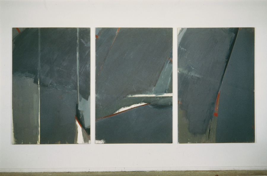 Thomas Hellinger • o.T. 1980 • Dispersion, Acryl, Öl / Nessel • je 180 x 120 cm 